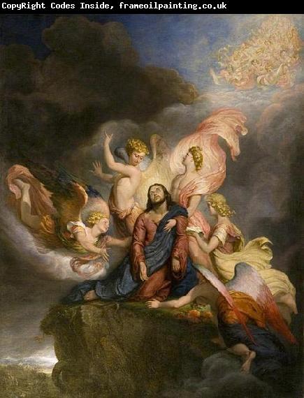 George Hayter The Angels Ministering to Christ, painted in 1849